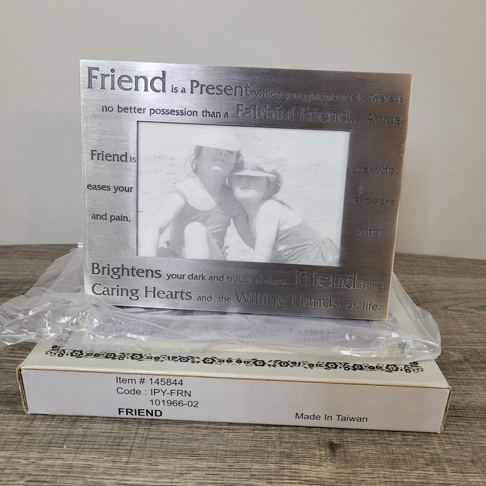 Friend Picture Frame Sentiment Inscription Tabletop Display New in Box - Picture 2 of 5